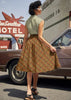 Rust Plaid Doris Skirt by Retrolicious