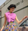 Pretty in Pink Bow Top by Retrolicious