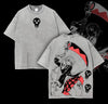 Maka Albarn x Soul Eater Anime Double Printed Vintage Washed Oversize T-Shirt by Dog Mom Hat