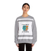 Funny Meme Crewneck Sweatshirt — "I am with six so 7 is jealous" by Tristan’s Treehouse