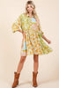 New Summer Floral Button Detail Long Sleeve Shirt Dress For Women – Elegant, Trendy, Fluttering, Feminine & Timeless Chic by Stevvex