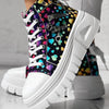 Muffin Heel Side-Zipper & Dual Lace-Up Casual Sneakers for Women by FitiqueFit