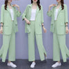 Long Sleeve Suit Jacket & Pants Two-Piece Set – 3 Colors, M–6XL by FitiqueFit