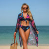 Women's Printed Bikini Three-Piece Swimwear Set by FitiqueFit