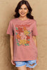 Simply Love Full Size GRATEFUL Flower Graphic Cotton T-Shirt by Simply Love