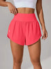 Loose-fitting High-waisted Ruffled Yoga Shorts by My Store