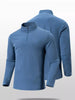 Men's Plus Size Long Sleeve Quarter Zip T-Shirt by Simply Love
