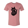 Cat And Coffee T-Shirt by Furr Baby Gifts