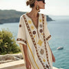 Women's Printed Loose A-Line Beach Midi Dress – Vacation Resort by FitiqueFit