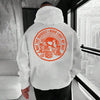 "MAY THE BRIDGES I BURN LIGHT MY WAY" Skull Print Men's Hoodie – Defiant Streetwear by Dog Mom Hat