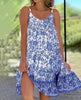 Boho Floral Sleeveless Cami Maxi Dress by FitiqueFit