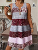Plus Size Striped Tank Top & Skirt Set by FitiqueFit