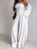 Tube Top & Cardigan & Pants Three Piece Set by Wild and Free Boutique
