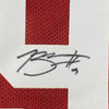 Framed Autographed/Signed Bryce Young 35x39 Alabama Red College Football Jersey Beckett BAS COA