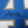Framed Autographed/Signed Amon-Ra St. Brown 35x39 Detroit White Football Jersey Beckett BAS COA by Hall of Fame Sports Memorabilia