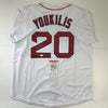 Autographed/Signed Kevin Youkilis Boston White Baseball Jersey JSA COA by Hall of Fame Sports Memorabilia
