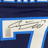 Framed Autographed/Signed Ryan Tannehill 35x39 Tennessee Dark Blue Football Jersey GTSM COA