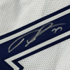 Framed Autographed/Signed Tyron Smith 35x39 Dallas Color Rush White Football Jersey JSA COA