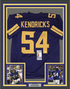 Framed Autographed/Signed Eric Kendricks 35x39 Minnesota Vikings Color Rush Football Jersey JSA COA