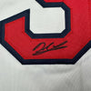 Framed Autographed/Signed Derek Lowe 35x39 Boston White Baseball Jersey Beckett BAS COA by Hall of Fame Sports Memorabilia