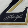 Framed Autographed/Signed Christian Yelich 35x39 18 NL MVP Milwaukee Brewers White Cool Base Baseball Jersey JSA COA