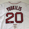 Autographed/Signed Kevin Youkilis Boston White Baseball Jersey JSA COA by Hall of Fame Sports Memorabilia