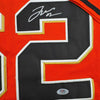 Framed Autographed/Signed Logan Webb 35x39 San Francisco Orange Baseball Jersey PSA/DNA COA