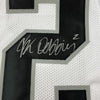 Framed Autographed/Signed JK J.K. Dobbins 35x39 Ohio State White Alternate College Football