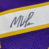 Framed Autographed/Signed Metta World Peace 35x39 Los Angeles LA Purple Basketball Jersey PSA/DNA COA