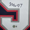 Framed Autographed/Signed Milton Williams 35x39 New England Blue Football Jersey Beckett BAS COA by Hall of Fame Sports Memorabilia