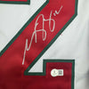 Framed Autographed/Signed Matt Boldy 35x39 Minnesota White Hockey Jersey Beckett BAS COA