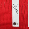 Framed Autographed/Signed Yao Ming 35x39 Houston Red Basketball Jersey Beckett BAS COA