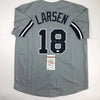 Autographed/Signed Don Larsen New York Grey Baseball Jersey JSA COA by Hall of Fame Sports Memorabilia