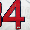 Framed Autographed/Signed David Ortiz 35x39 Boston Red Sox White Baseball Jersey Fanatics COA