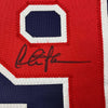 Framed Autographed/Signed Charlie Sheen 35x39 Wild Thing Ricky Vaughn Major League Movie Blue Baseball Jersey JSA COA