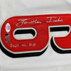Framed Autographed/Signed Jonathan India 35x39 2021 NL ROY Cincinnati White Baseball Jersey JSA COA