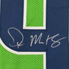 Framed Autographed/Signed DK D.K. Metcalf 35x39 Seattle Green Football Jersey Beckett BAS COA
