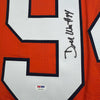 Framed Autographed/Signed Demarcus Ware 35x39 Denver Orange Football Jersey PSA COA