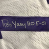 Framed Autographed/Signed Ron Yary HOF 01  35x39 Minnesota Vikings White Football Jersey JSA COA