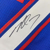 Framed Autographed/Signed Michael Mike Vick 35x39 Pro Bowl Blue Football Jersey PSA/DNA COA