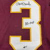 Framed Autographed/Signed Mark Moseley 35x39 82 MVP Washington Burgundy Football Jersey Beckett BAS COA