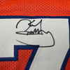 Framed Autographed/Signed Karl Mecklenburg 35x39 Denver Orange Football Jersey JSA COA