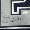 Framed Autographed/Signed Everson Walls 35x39 Dallas Blue Football Jersey JSA COA by Hall of Fame Sports Memorabilia