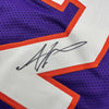 Framed Autographed/Signed Amare Stoudemire 35x39 Phoenix Purple Basketball Jersey Beckett BAS COA