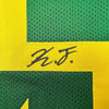 Framed Autographed/Signed Kayvon Thibodeaux 35x39 Oregon Green College Football Jersey JSA COA