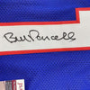 Framed Autographed/Signed Bill Parcells 35x39 New York Blue Stat Football Jersey JSA COA by Hall of Fame Sports Memorabilia