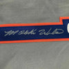 Framed Autographed/Signed Mookie Wilson 35x39 New York Grey Baseball Jersey JSA COA