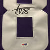 Autographed/Signed Adrian Peterson Minnesota Vikings Purple Football Jersey PSA/DNA COA Holo Only