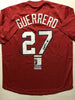 Autographed/Signed Vladimir Vlad Guerrero Montreal Red Baseball Jersey JSA COA