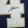 Framed Autographed/Signed JaDarian Price 35x39 Notre Dame Blue College Football Jersey JSA COA by Hall of Fame Sports Memorabilia